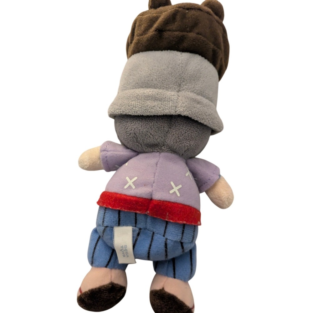 Sega Toys Anpanman Horrorman Plush Figure 8 In Gray Purple Blue Stuffie Toy Sega - Picture 2 of 2